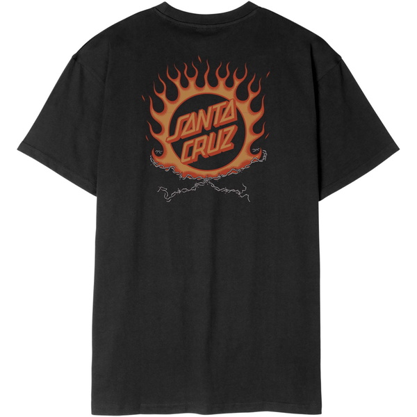2026 Santa Cruz Mens Forging Dot T-Shirt SCA-TEE-14155 - Black